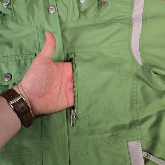 Columbia Green Titanium Faux Fur Lined Winter Snowboard Ski Jacket Size Medium - Picture 9 of 16